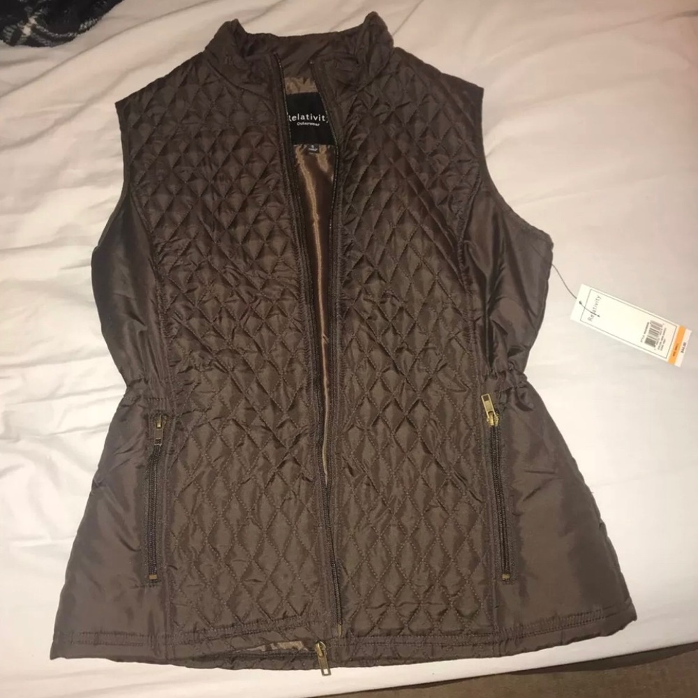 Chocolate Colored Vest, Relativity NWT